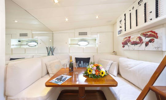  Luxurious 50' Itama Motor Yacht Charter with captain -Capri & Amalfi