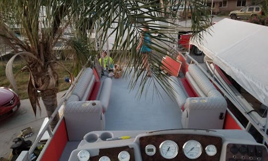 Night time lake Party boat