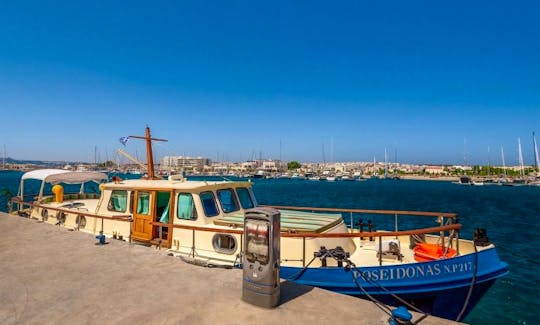 All Inclusive full day private boat tour from Rhodes to Chalki & Alimia island