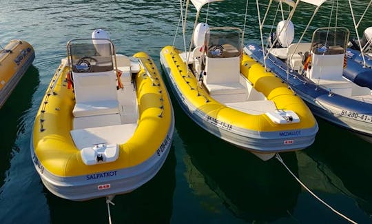 Gommo 500 Inflatable Boat in Estartit(Costa Brava) Rent with or without license!