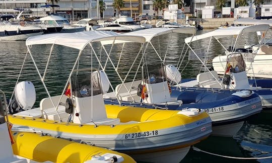 Barco inflável Gommo 500 em Estartit (Costa Brava) Alugue com ou sem licença!