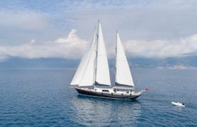 MOSS  This wonderful luxury gulet sailing at the coasts of aegean and Mediterranean is 41 meters long and for 9 people