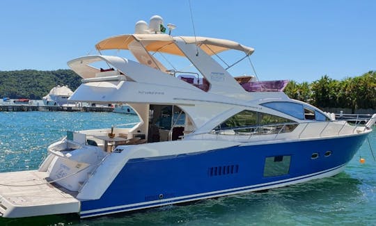 62ft Água-Marinha Schaefer Power Mega Yacht Rental in Angra dos Reis, Brazil