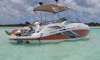 24 ft' Yamaha Jet Boat for Rent in San Miguel de Cozumel, Mexico.