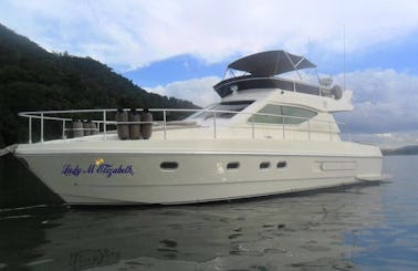 43ft Elizabeth Ferreti Motor Yacht Rental in Rio de Janeiro, Brazil