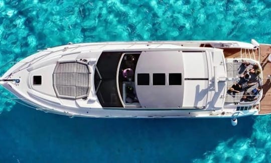 Sunseeker 53 ft SUPER PROMO Luxury Yacht in cancun    FREE JETSKI 