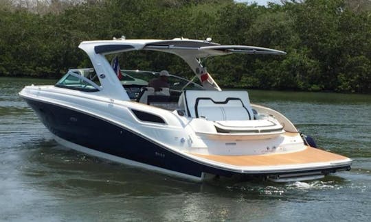 素晴らしい Searay 35 XLE カンクンでおしゃれに楽しさ満載