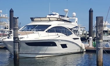 Location de yacht à moteur Sea Ray Flybridge de 45 pieds pour 12 personnes 2019 à Sea Bright, New Jersey