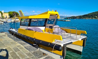 Custom Yellow Powerboat Oyster Run Trip!