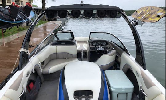 Rent 8 Person Malibu Sunsetter Wake/Ski Boat with watersports equipment included on Lake Austin!