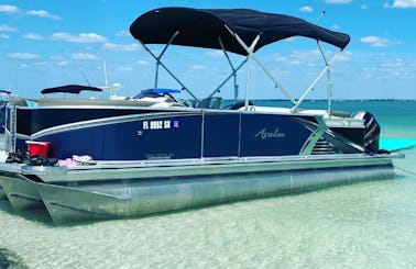 Private Pontoon Tours in Clearwater Beach - 22' Avalon Quad Lounger Pontoon