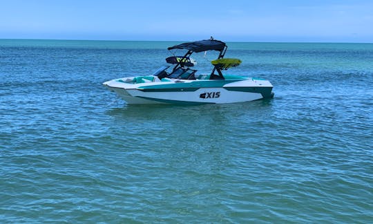 Experience watersports like you have never experience before on our 2021 AXIS Wake Boat.