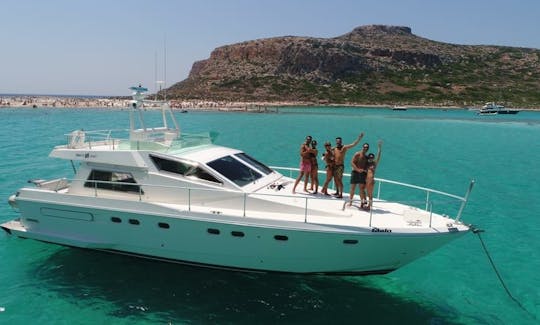 'Yellow' Ferreti Altura 50F Yacht Charter in Chania