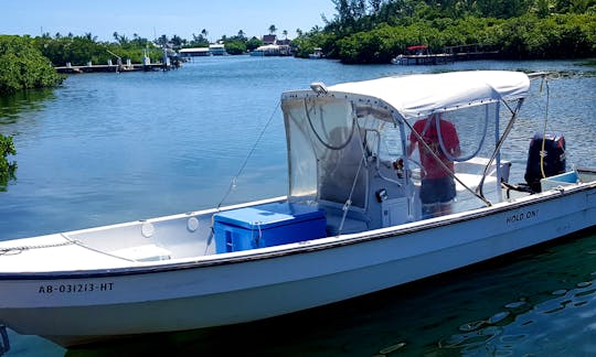 Seagull Charters 26' Angler Panga Tours & Fishing Charters in Hope Town, Abaco, Bahamas