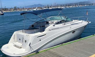 Rent the 29’ Rinker Cruiser in Huntington Beach, California. Captain & fuel included