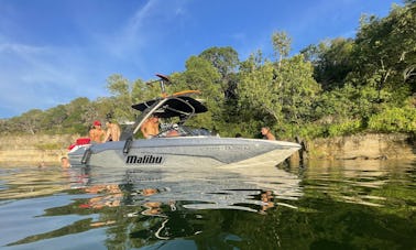Lake Travis Party Cove Experience with 25' Malibu LSV Bowrider