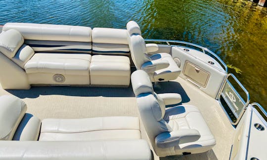 25' Crest Pontoon for up to 15 people in Saugatuck, Michigan
