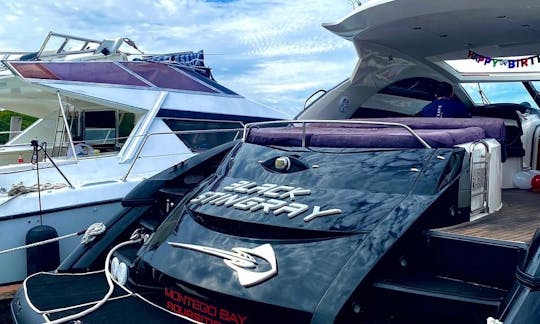 Yacht de luxe Sunseeker de 60 pieds, Waverunner Seadoo gratuit inclus dans la location de 6 heures