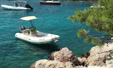 Rent 16' Zodiac Medline 60hp Rigid Inflatable Boat in Hvar, Croatia