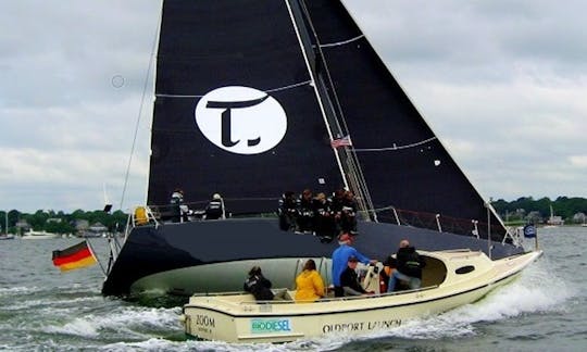 Oldport 26 Yacht Club Launch for charter in Newport RI