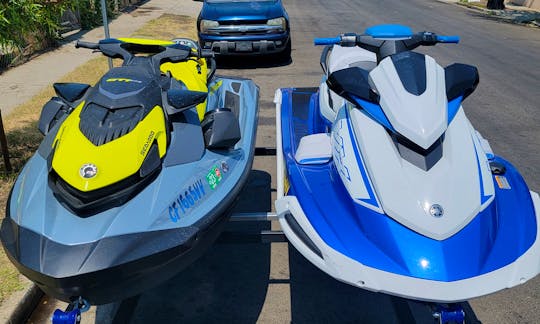 The Seadoo is on the left.