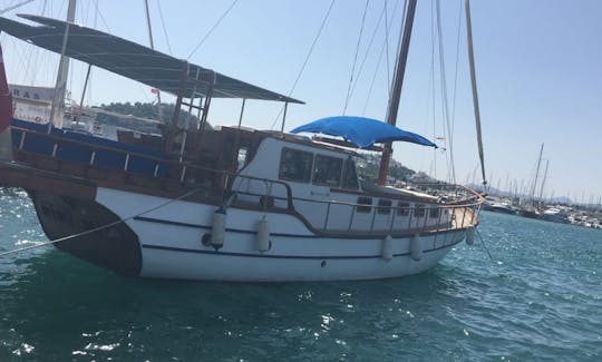 Private charter for daily boat trip on sailing Gulet PN for 12 people in Bodrum