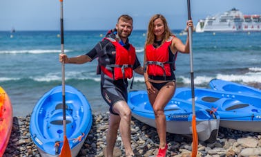 Kayak + plongée en apnée avec des tortues