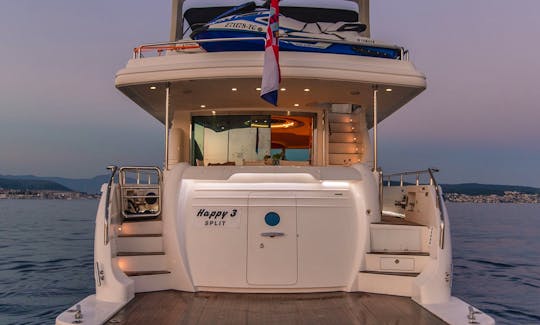 Happy3 - Yaretti 2210 Luxury 72' Motor Yacht for Charter in Croatia