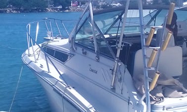 Location de bateaux à moteur privés Hataras de 33 pieds à Montego Bay