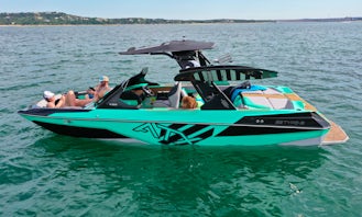 Surf Boat Rental w/captain 2021 ATX 22’ Type S, Lake Travis, Lake Austin, Canyon Lake,