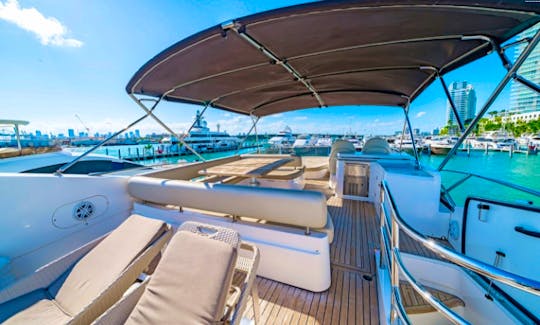 75' SunSeeker in Miami Beach, Florida - Rent a Luxury Yachting Experience!