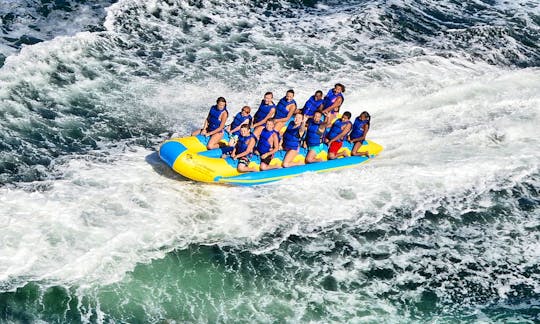 Custom Banana Bus Inflatable Watersports Tow Lake Tour