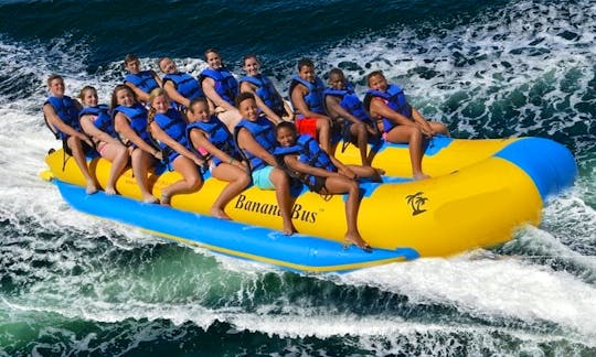 Custom Banana Bus Inflatable Watersports Tow Lake Tour