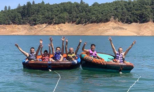 Miles of lake smiles with out bumper tube rides