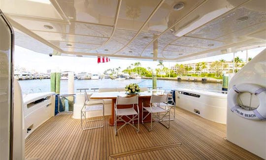 83′ Ferretti Power Mega Yacht Charter in Aventura Florida
