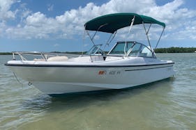 17' Boston Whaler Bowrider for 4 People in New Smyrna