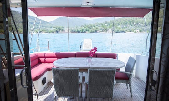 Nice motoryacht Maris 64 for a chilly day in Bodrum/Torba