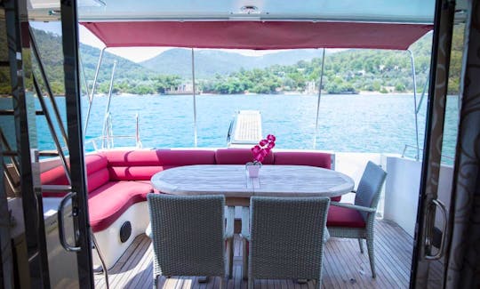 Nice motoryacht Maris 64 for a chilly day in Bodrum/Torba