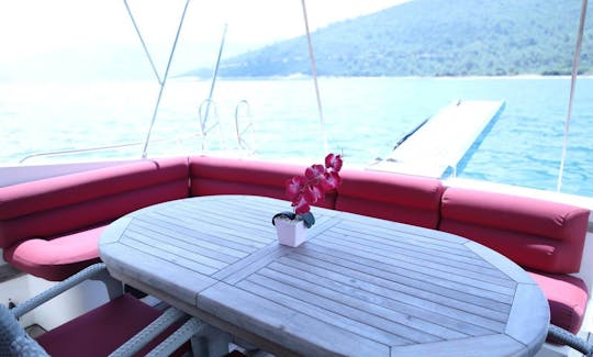 Nice motoryacht Maris 64 for a chilly day in Bodrum/Torba