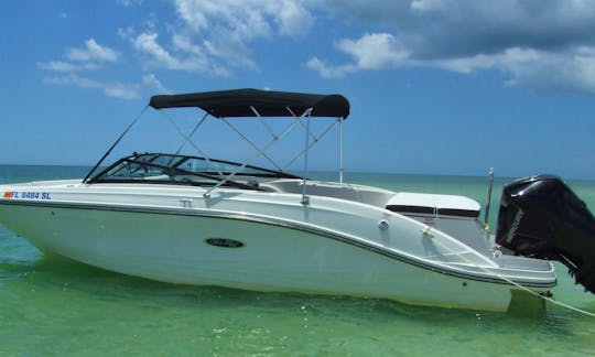 Clearwater Beach in your open bow fun boat!