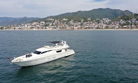 Luxury Mega Yacht Ferreti 80' Puerto Vallarta