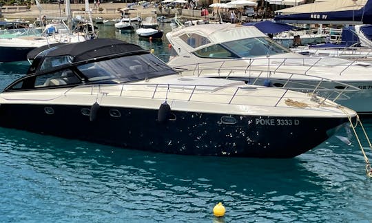 Dark grey 15mt Motor Yacht Baia 48 flash in Capri, Portofino and costiera Amalfitana