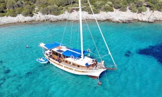 Private charter for daily trip 3 cabinned gulet in Bodrum