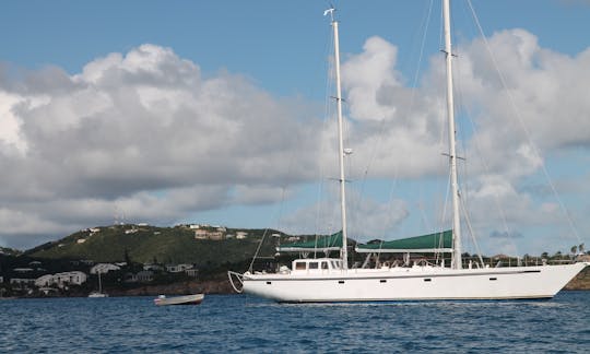 Nepenthe at anchor