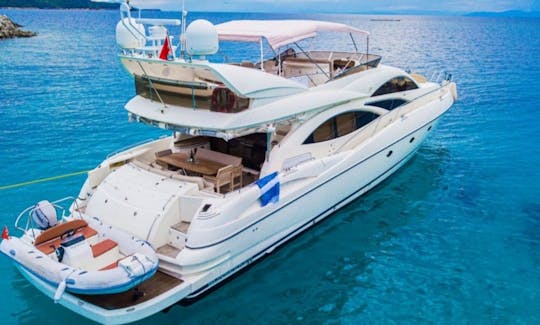 Megayate Sunseeker de 62 pies para 10 personas en Muğla