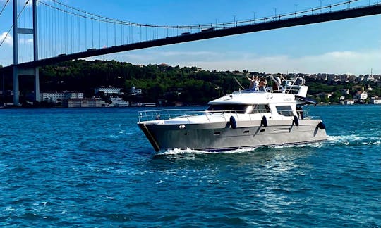 12 People Motor Yacht Charter for your private events in İstanbul