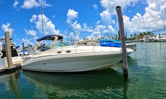 5-Star Luxury 40'👩‍✈️🥂🍾 Sea Ray Sundancer Motor Yacht Rental in Miami Beach, Florida