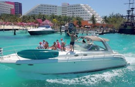 Amazing 42 ft Sea Ray in Cancun and Isla Mujeres up to 14 people 4h minimum