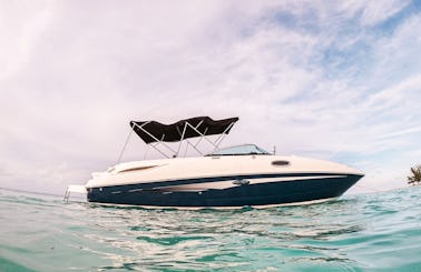 28' Sea Ray Deck Boat for 8 passengers in Cozumel all inclusive!