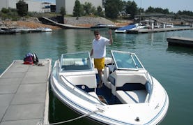 Dana Point Open Bow 18OB 135HP SeaRay Power Boat with Plenty of Room and Full Bimini Top